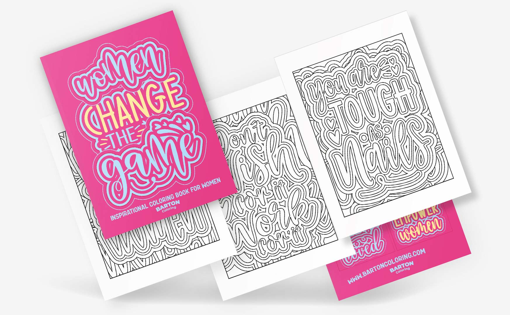 Inspirational Quotes Coloring Book for Women